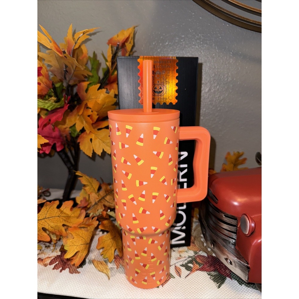 Simple Modern Harvest Collection Orange Candy Corn 40oz Trek Tumbler‎ Signature